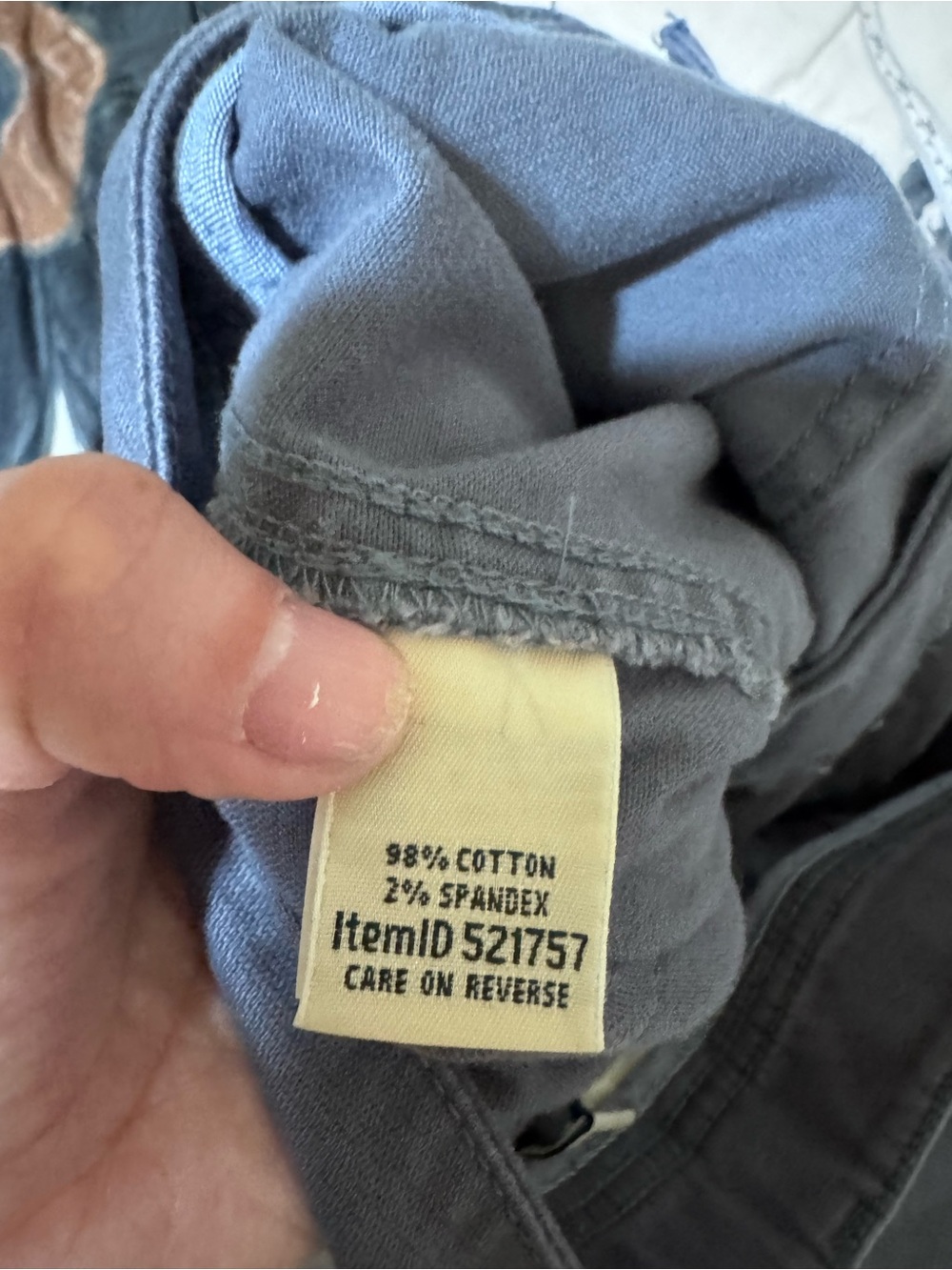 L.L. Bean Straight-Leg Cargo Jeans in Slate Blue - Picture 7 of 8